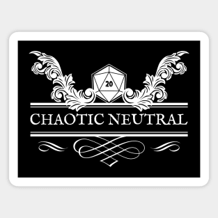 Chaotic Neutral RPG Alignment for Gamers Magnet